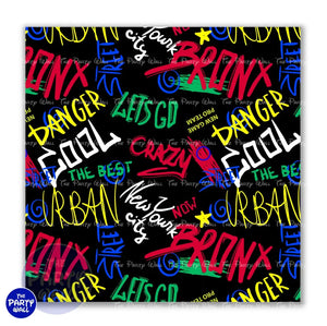 Graffiti - Funda para mampara cuadrada o rectangular Cuadrado o Rectangular