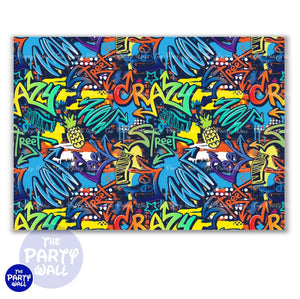Graffiti - Funda para mampara cuadrada o rectangular Cuadrado o Rectangular