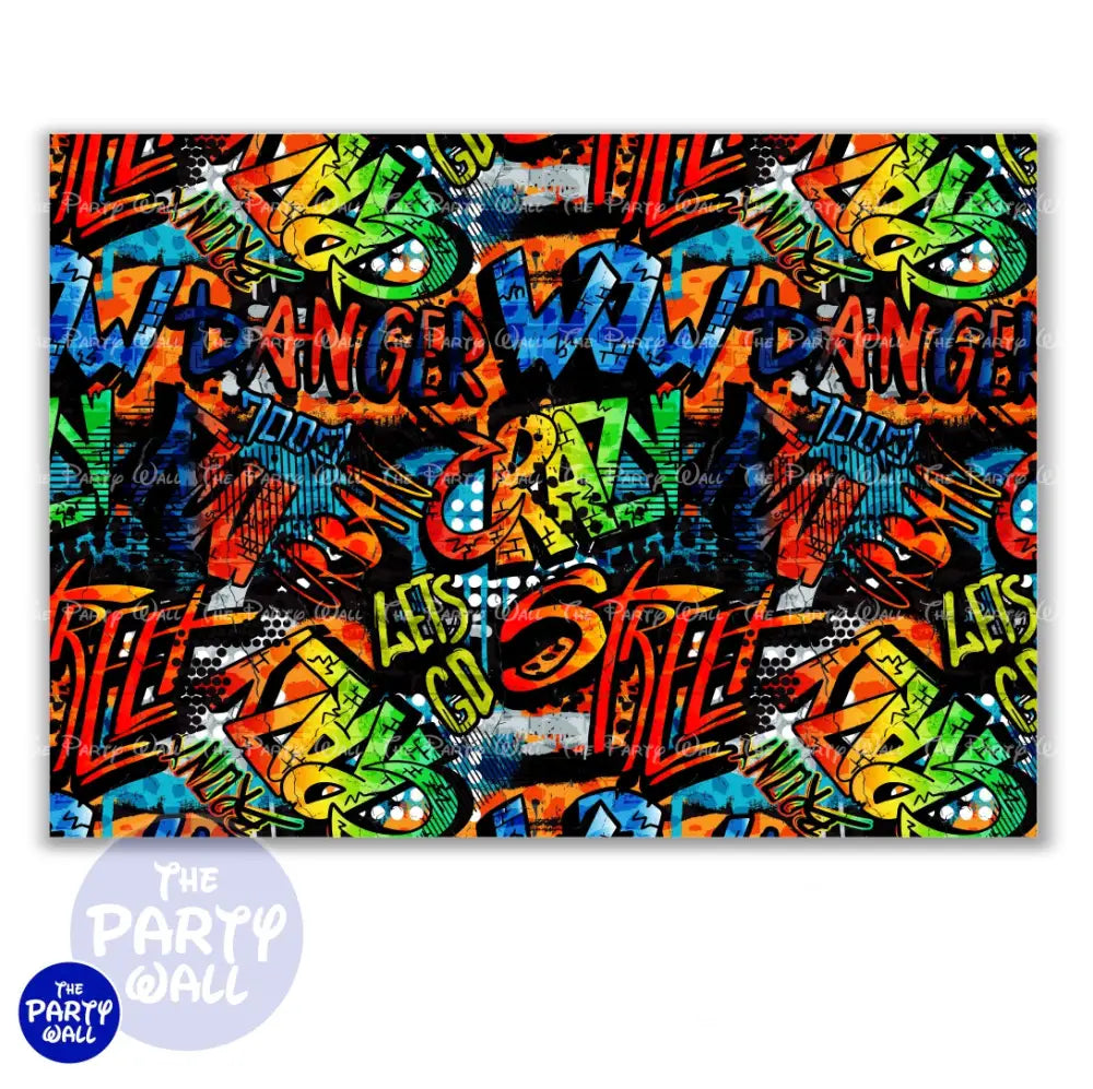 Graffiti - Funda para mampara cuadrada o rectangular Cuadrado o Rectangular