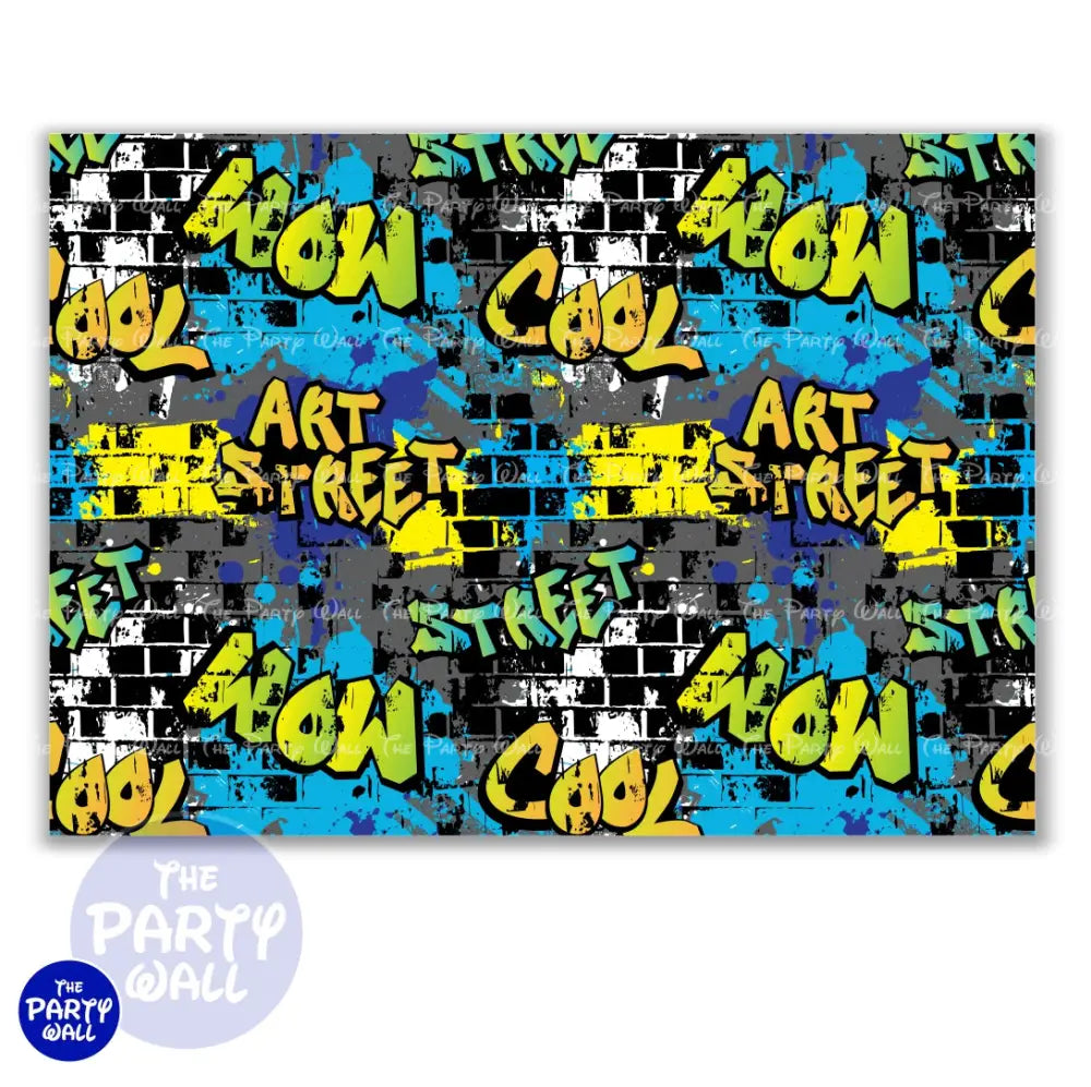 Graffiti - Funda para mampara cuadrada o rectangular Cuadrado o Rectangular