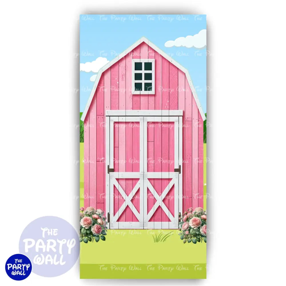 Granja Cute - Funda para mampara de punta redonda o rectangular Mampara de punta redonda