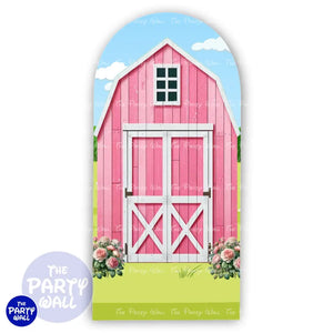 Granja Cute - Funda para mampara de punta redonda o rectangular Mampara de punta redonda