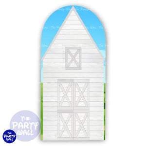 Granja - Funda para mampara de punta redonda o rectangular Mampara de punta redonda