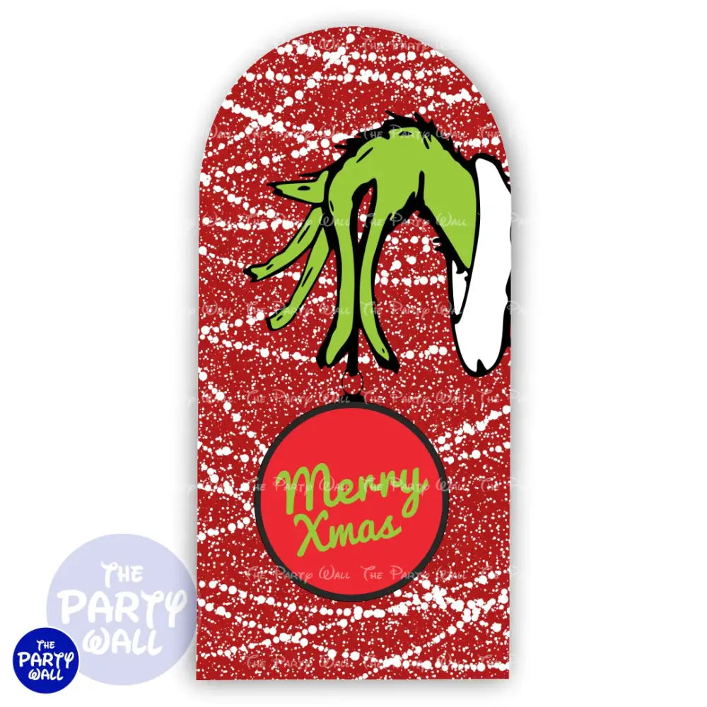 Grinch - Funda para mampara de punta redonda o rectangular Mampara de punta redonda