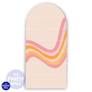 Groovy - Funda para mampara de punta redonda o rectangular Mampara de punta redonda