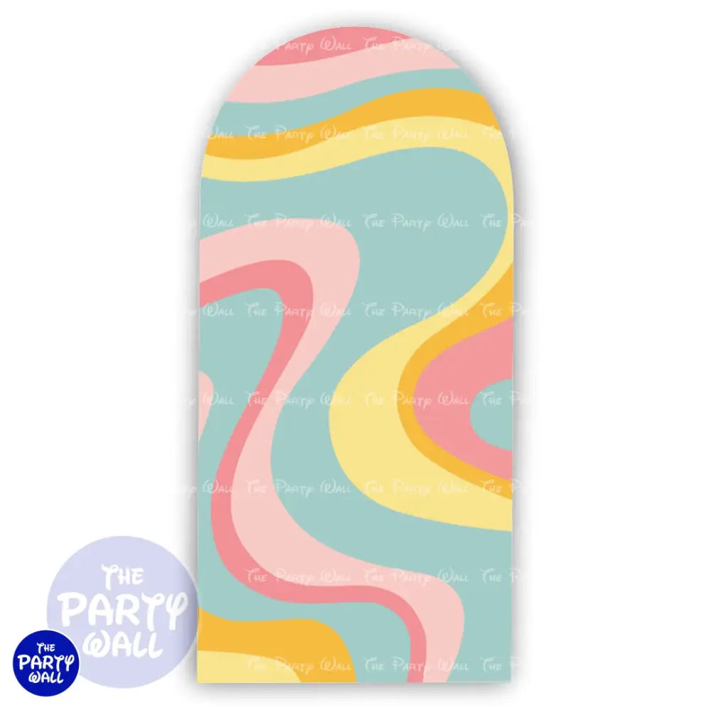 Groovy - Funda para mampara de punta redonda o rectangular Mampara de punta redonda