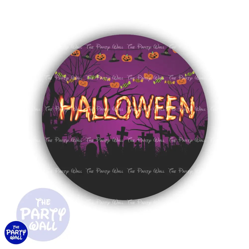 Halloween - Funda para mampara circular Circular