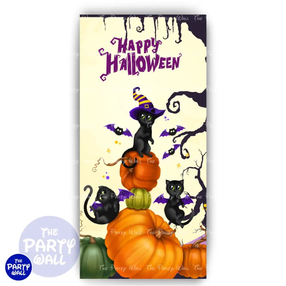 Halloween - Funda para mampara de punta redonda o rectangular Mampara de punta redonda