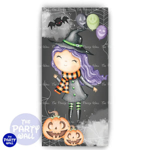 Halloween - Funda para mampara de punta redonda o rectangular Mampara de punta redonda