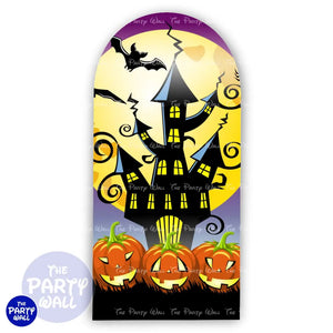 Halloween - Funda para mampara de punta redonda o rectangular Mampara de punta redonda
