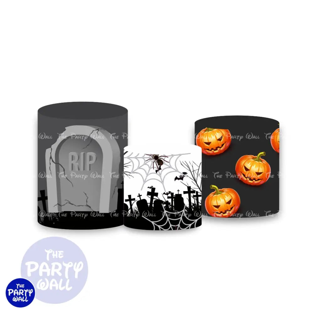 Halloween - Fundas para cilindros 60x33,55x30,50x27 cm (1.96x1.08,1.80x0.98,1.64x0.88 ft) Cilindros