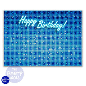 Happy Birthday - Funda para mampara cuadrada o rectangular Cuadrado o Rectangular