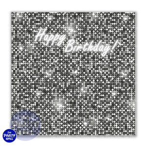 Happy Birthday - Funda para mampara cuadrada o rectangular Cuadrado o Rectangular