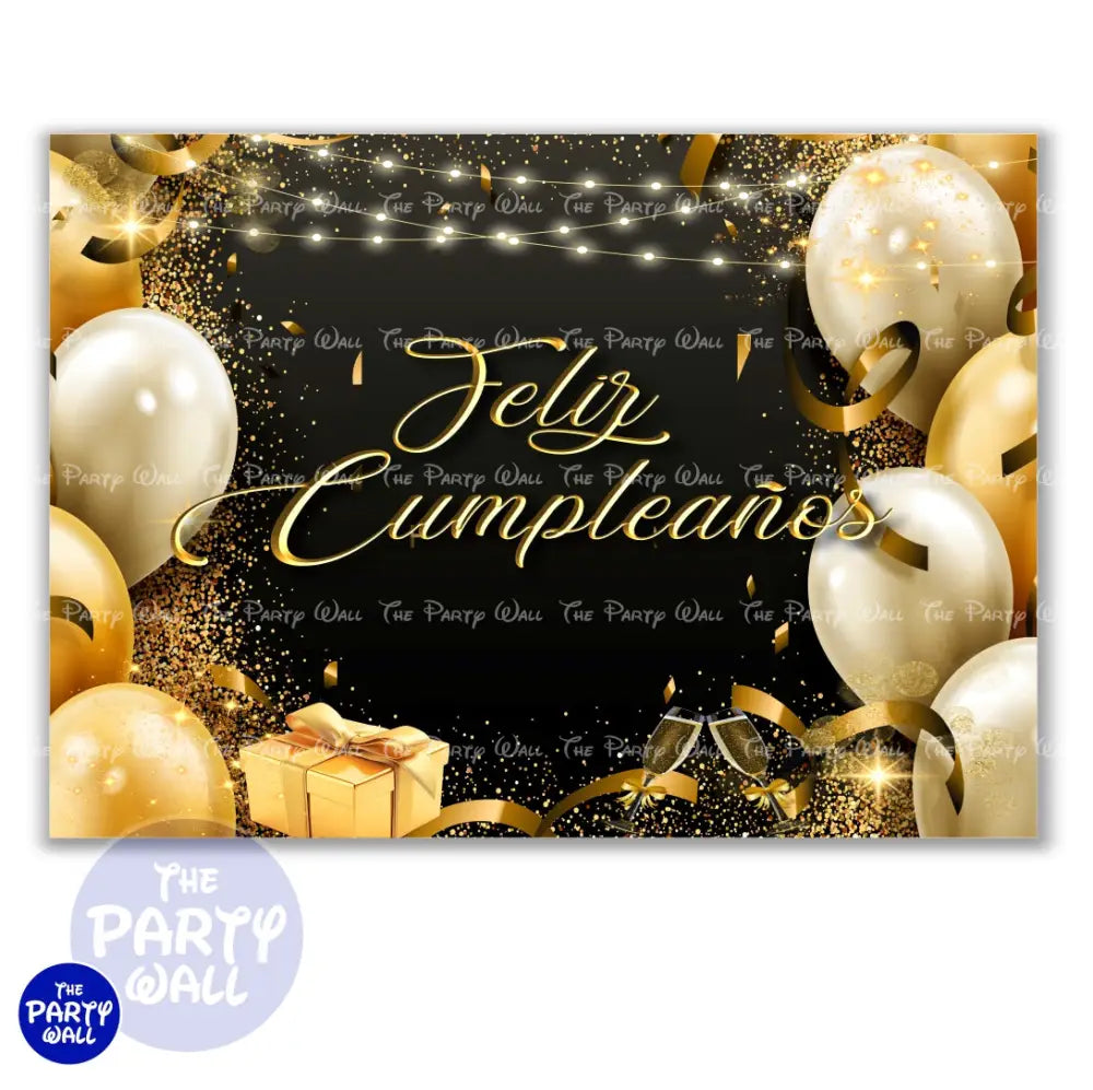 Happy Birthday - Funda para mampara cuadrada o rectangular Cuadrado o Rectangular