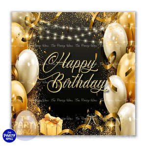 Happy Birthday - Funda para mampara cuadrada o rectangular Cuadrado o Rectangular