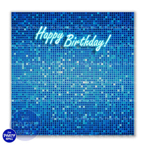 Happy Birthday - Funda para mampara cuadrada o rectangular Cuadrado o Rectangular