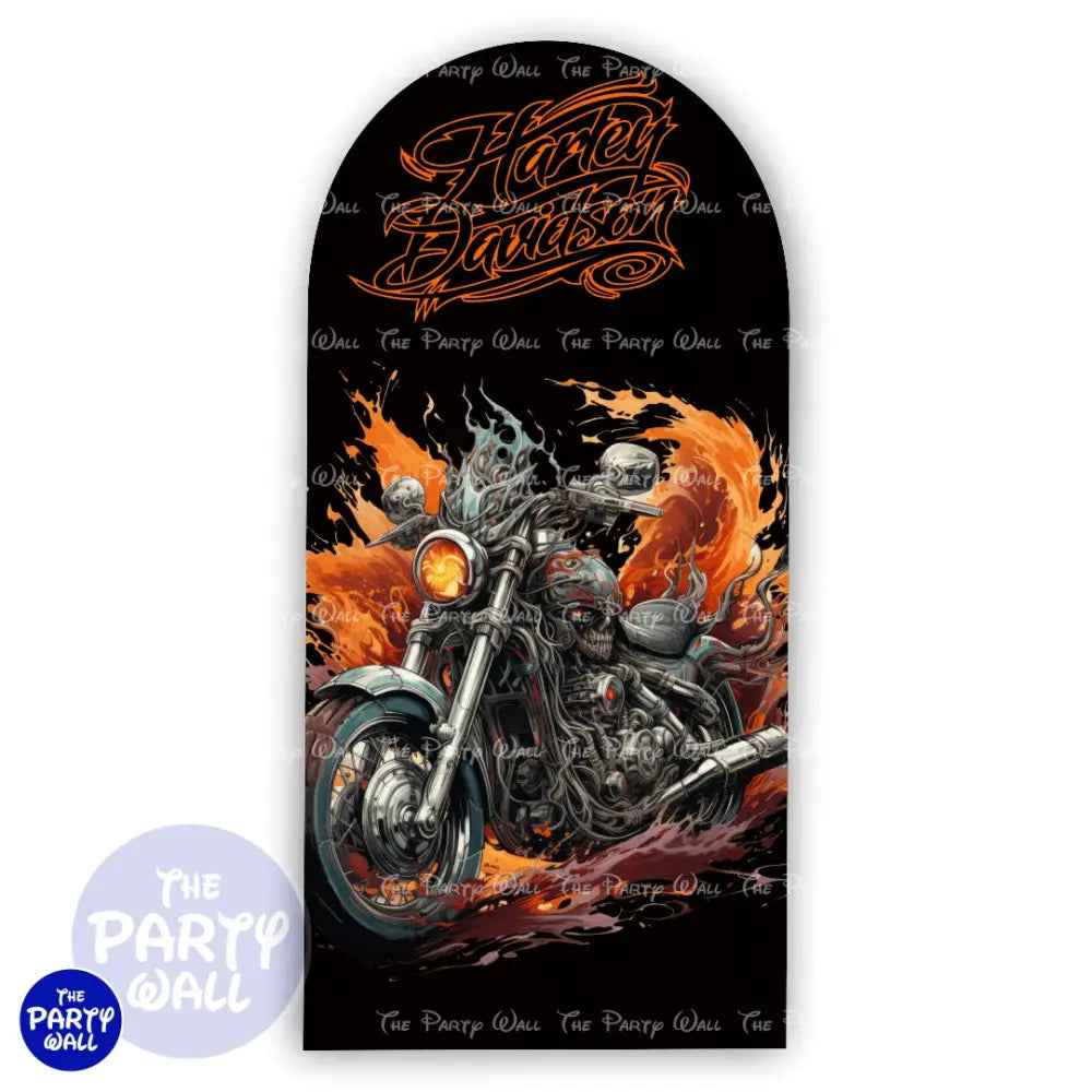 Harley Davidson - Funda para mampara de punta redonda o rectangular Mampara de punta redonda