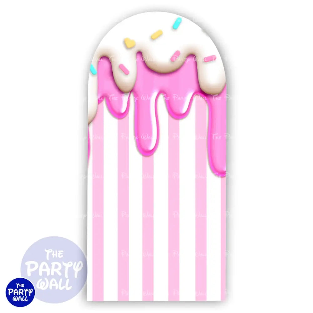 Helado - Ice Cream - Funda para mampara de punta redonda o rectangular Mampara de punta redonda