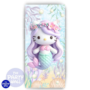 Hello Kitty - Funda para mampara de punta redonda o rectangular Mampara de punta redonda