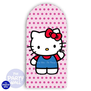 Hello Kitty - Funda para mampara de punta redonda o rectangular Mampara de punta redonda