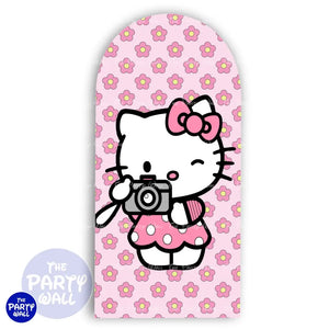Hello Kitty - Funda para mampara de punta redonda o rectangular Mampara de punta redonda