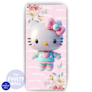 Hello Kitty - Funda para mampara de punta redonda o rectangular Mampara de punta redonda