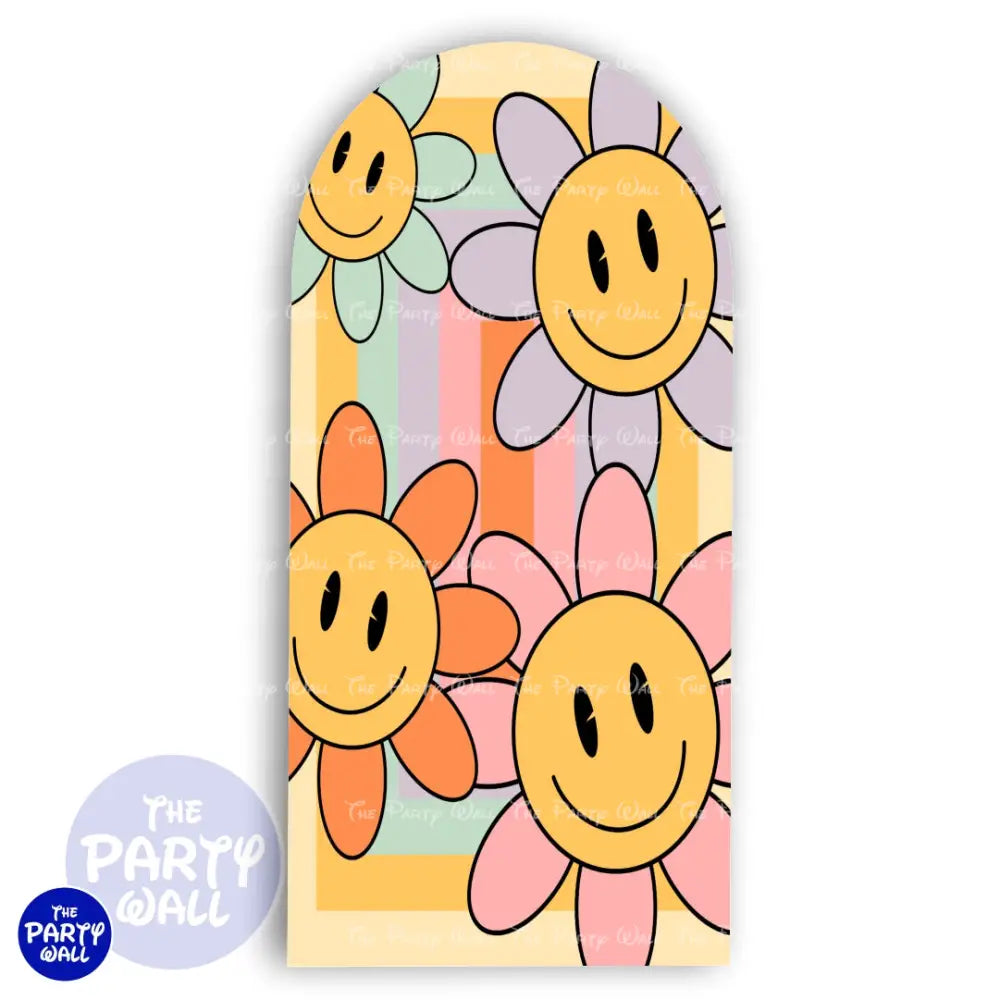 Hippie - Funda para mampara de punta redonda o rectangular Mampara de punta redonda