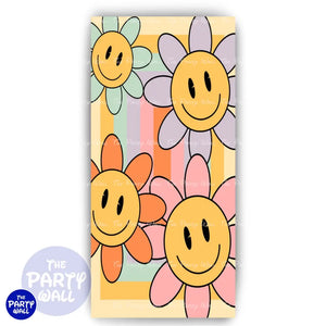 Hippie - Funda para mampara de punta redonda o rectangular Mampara de punta redonda