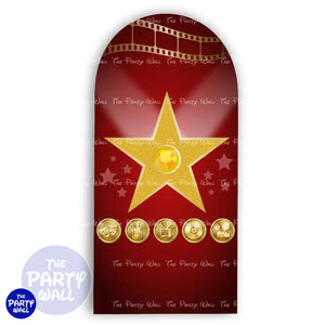 Hollywood - Funda para mampara de punta redonda o rectangular Mampara de punta redonda