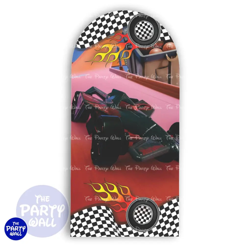Hot Wheels - Funda para mampara de punta redonda o rectangular Mampara de punta redonda