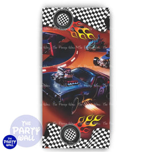 Hot Wheels - Funda para mampara de punta redonda o rectangular Mampara de punta redonda