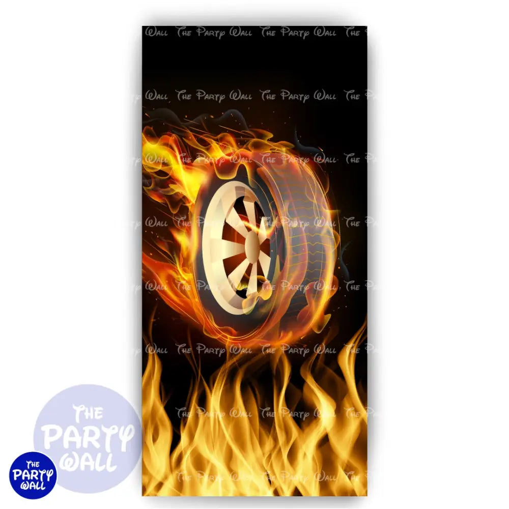 Hot Wheels - Funda para mampara de punta redonda o rectangular Mampara de punta redonda