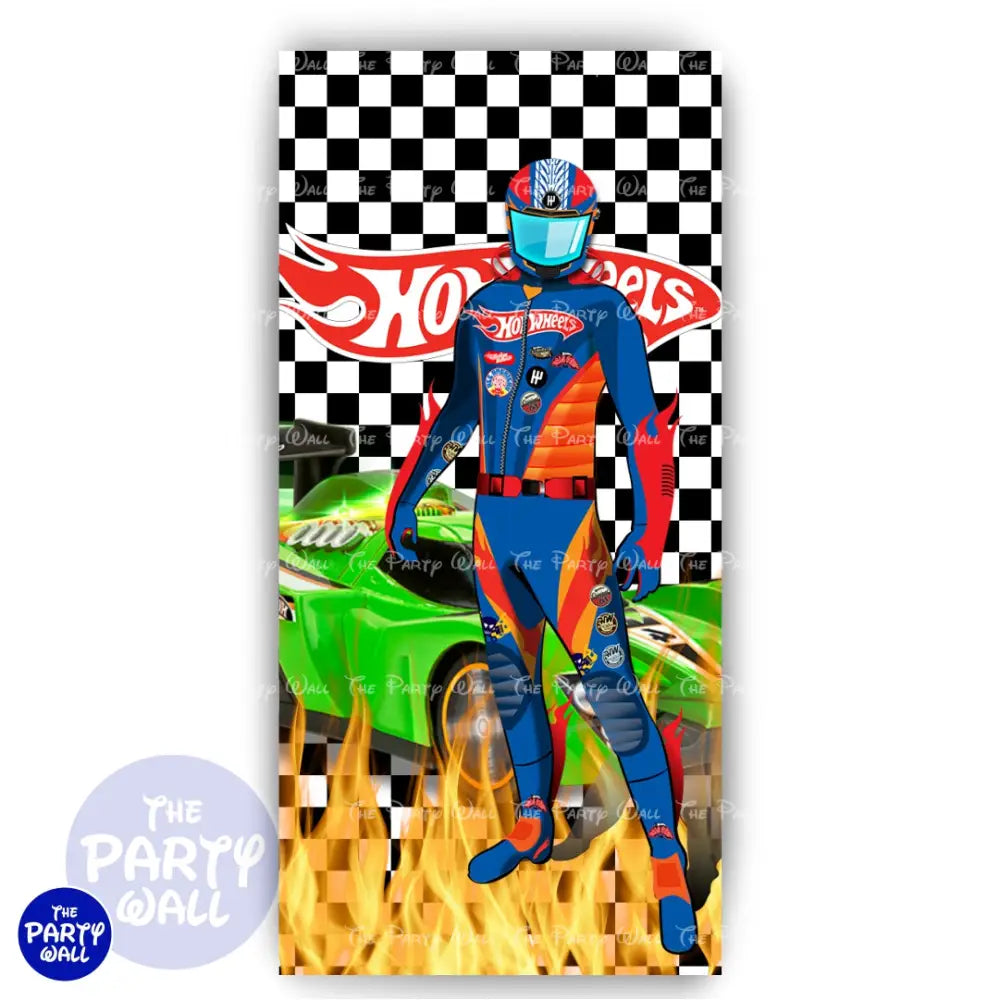 Hot Wheels - Funda para mampara de punta redonda o rectangular Mampara de punta redonda