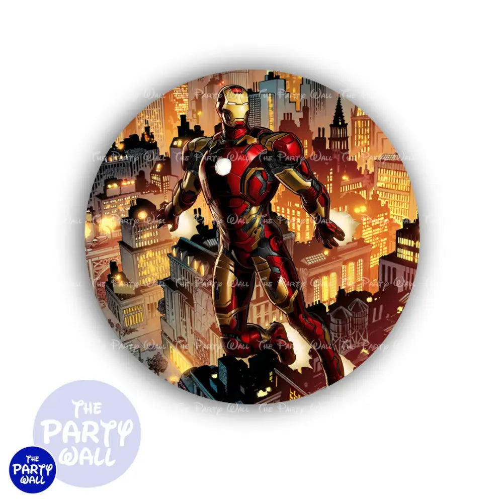 Iron Man - Funda para mampara circular Circular