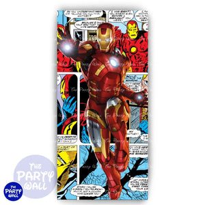 Iron Man - Funda para mampara de punta redonda o rectangular Mampara de punta redonda