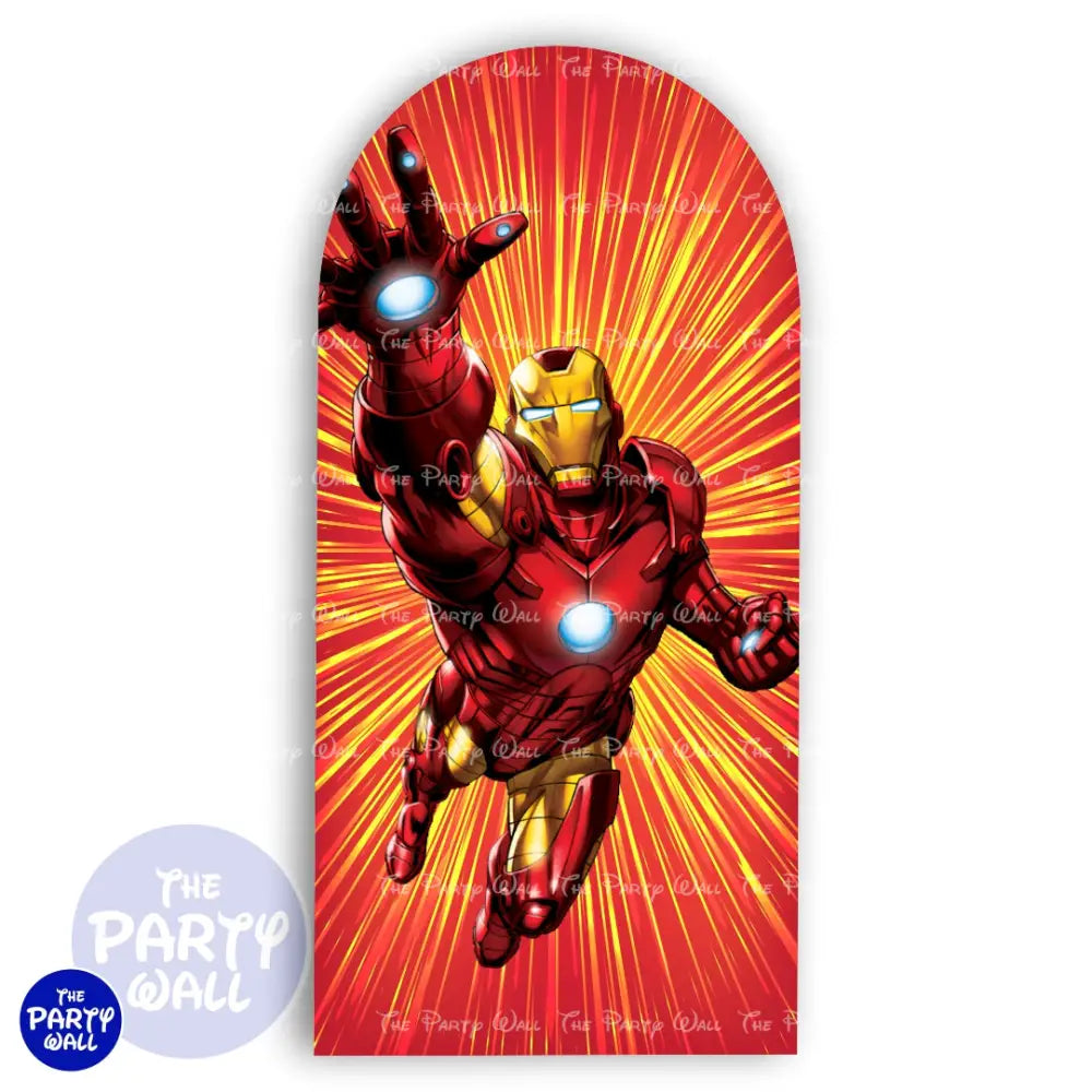 Iron Man - Funda para mampara de punta redonda o rectangular Mampara de punta redonda
