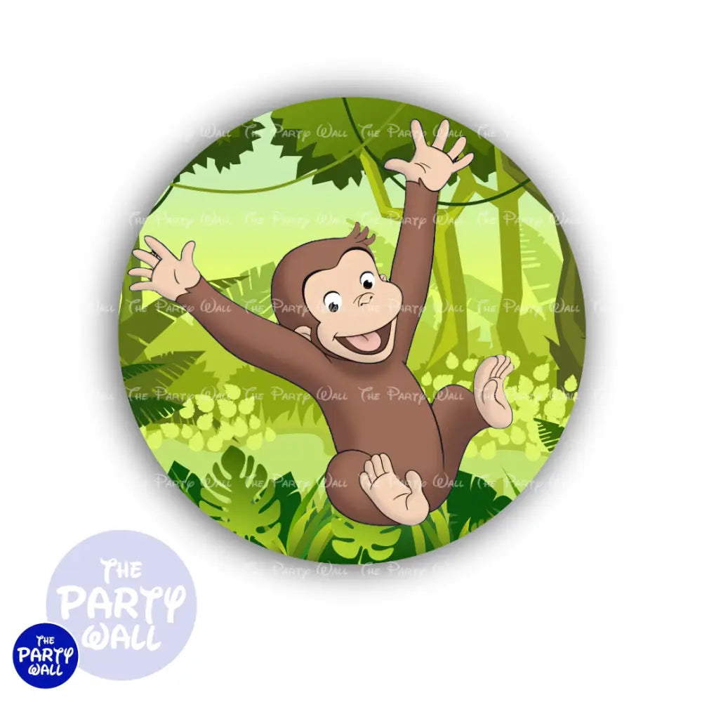 Jorge el Curioso - Funda para mampara circular Circular