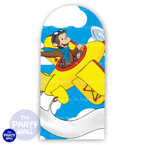 Jorge el Curioso - Funda para mampara de punta redonda o rectangular Mampara de punta redonda