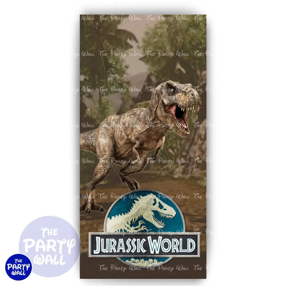 Jurassic World - Funda para mampara de punta redonda o rectangular Mampara de punta redonda