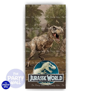 Jurassic World - Funda para mampara de punta redonda o rectangular Mampara de punta redonda