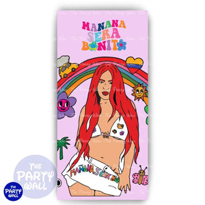 Karol G - Funda para mampara de punta redonda o rectangular Mampara de punta redonda