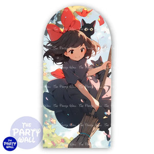 Kiki: Entregas a Domicilio - Funda para mampara de punta redonda o rectangular Mampara de punta redonda