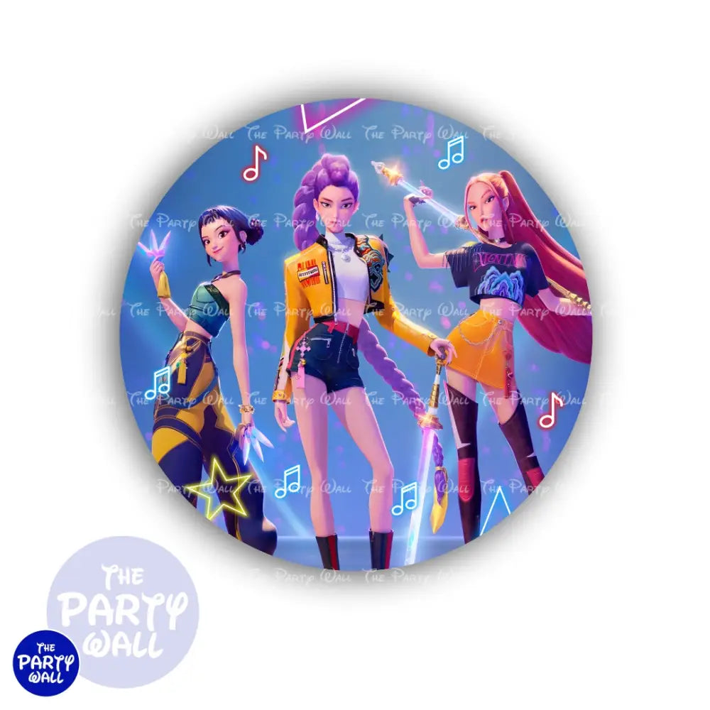 KPop Demon Hunters Funda para mampara circular Circular