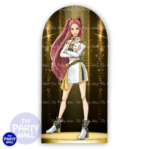 KPop Demon Hunters - Funda para mampara de punta redonda o rectangular - Mampara de punta redonda
