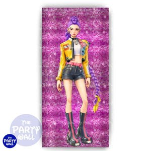 KPop Demon Hunters - Funda para mampara de punta redonda o rectangular - Mampara de punta redonda