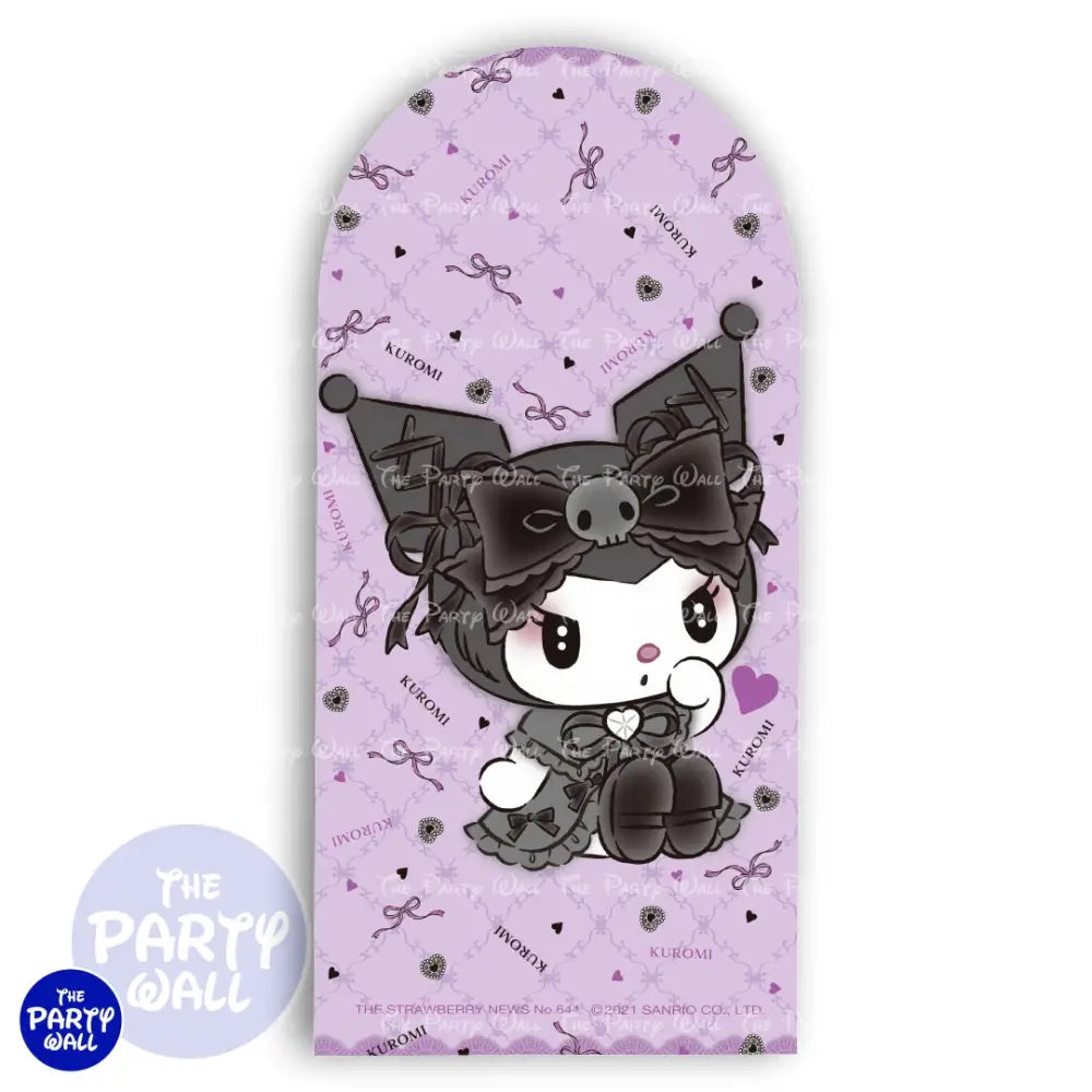 Kuromi y Melody - Funda para mampara de punta redonda o rectangular Mampara de punta redonda