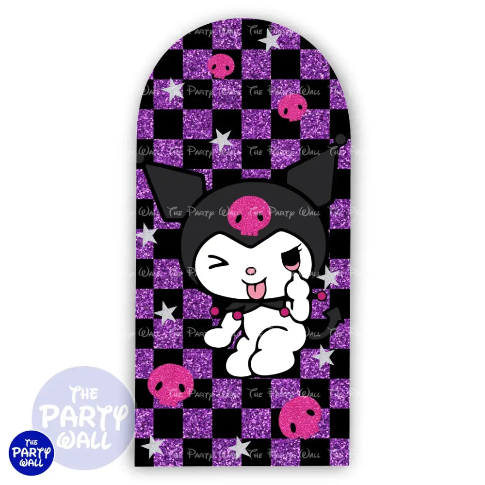 Kuromi y Melody - Funda para mampara de punta redonda o rectangular Mampara de punta redonda