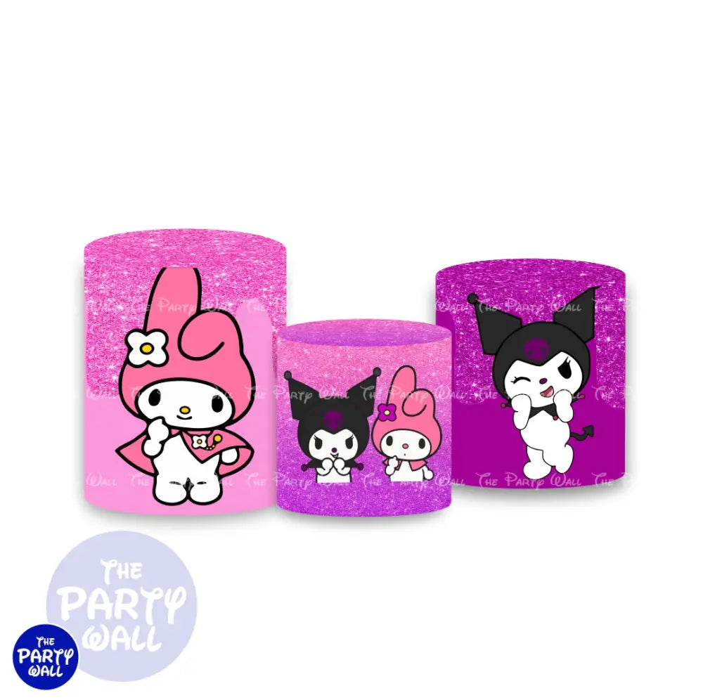 Kuromi y Melody - Fundas para cilindros Cilindros