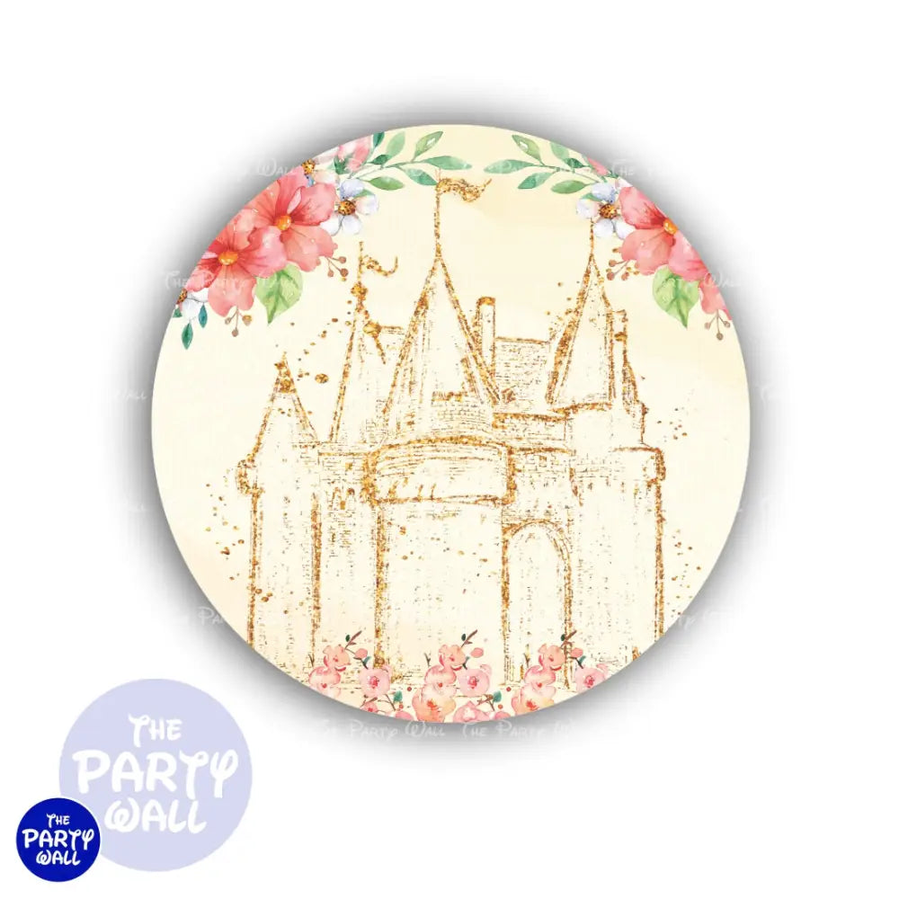 La Bella y la Bestia - Funda para mampara circular Circular