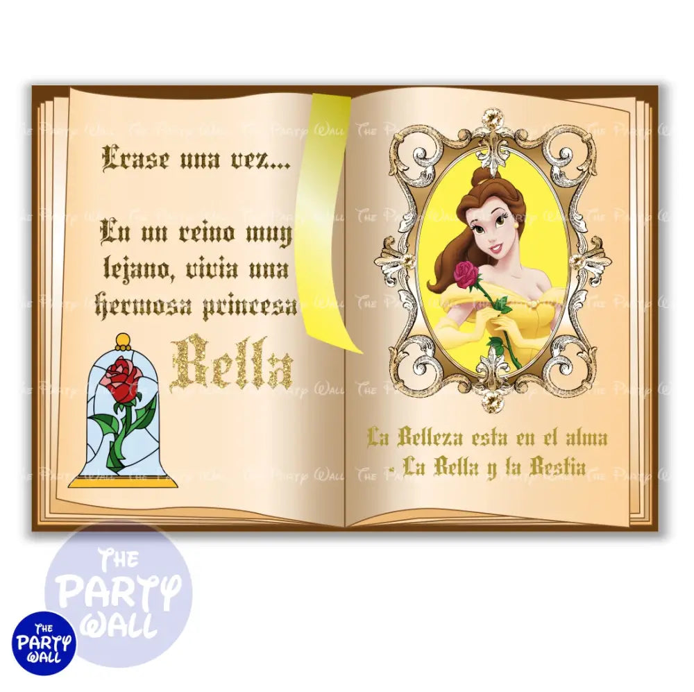 La Bella y la Bestia - Funda para mampara cuadrada o rectangular Cuadrado o Rectangular
